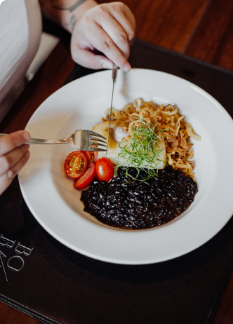 Comida tomate vegetariana